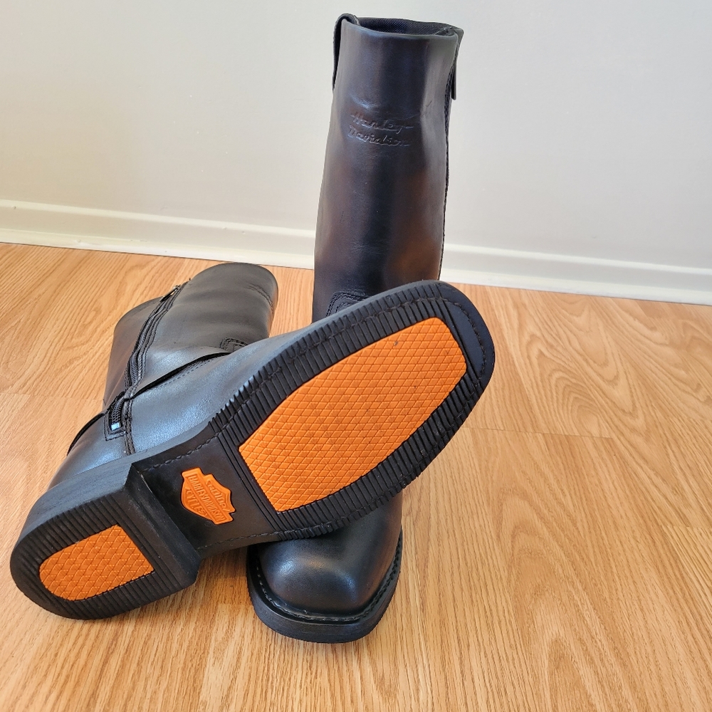 Harley-Davidson Men's Hustin Waterproof Harness Moto Biker Boots  Black Size 10. - Picture 12 of 16